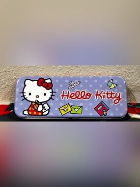 Hello kitty purple pencil case